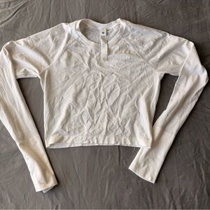 Lululemon Athletica Cream Ribbed Top